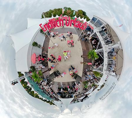 Das Zeltfestival Ruhr als Little Planet - 360°-Fotografie