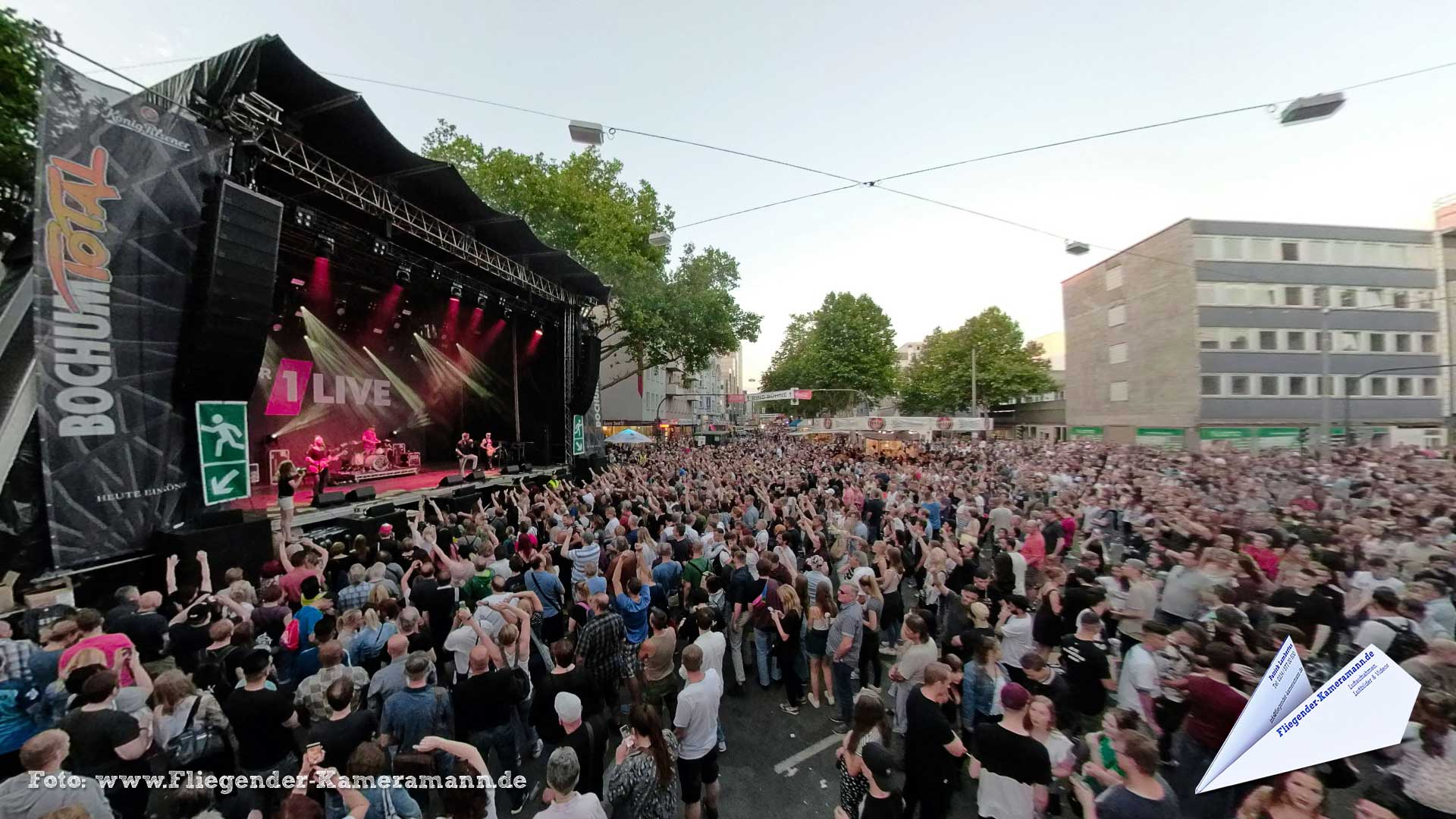 1LIVE-Bühne bei Bochum Total 2019 - 360°-Panorama