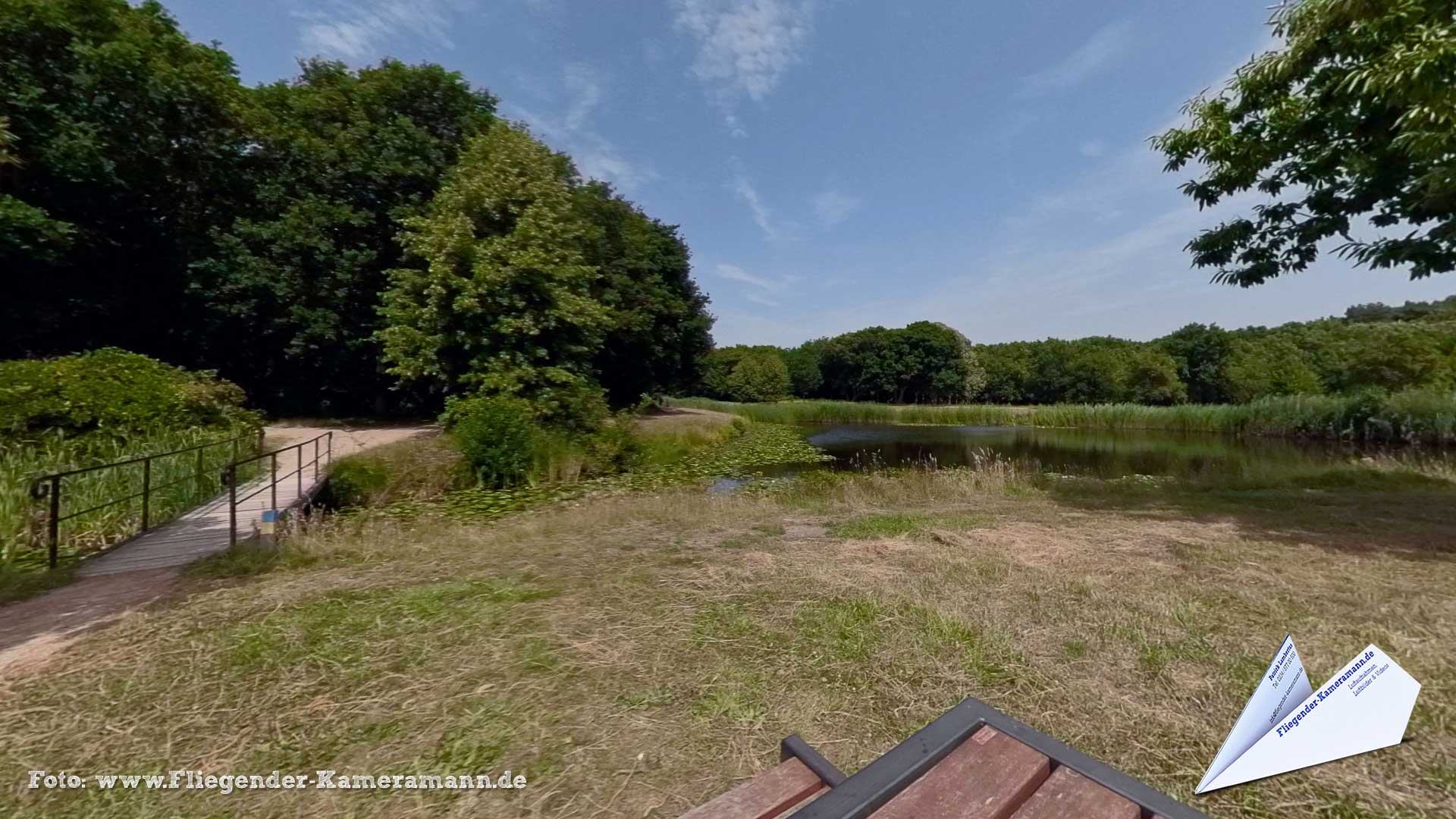 Beschermd landschapsgebied "De Manteling" en Kasteel Westhove in Oostkapelle (NL) - 360°-Panorama
