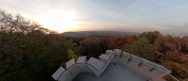360°-Rundum-Blick von der Aussichtsplattform