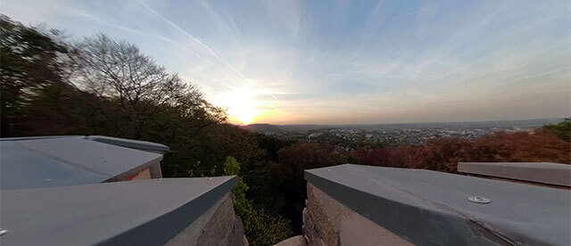 360°-Rundum-Blick von der Aussichtsplattform