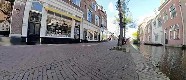 360°-VR-Panorama Voldersgracht in Delft