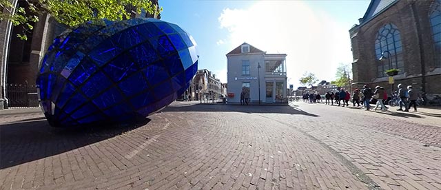 360°-VR-Panorama Blue heart of Delft / Nieuwe Kerk in Delft