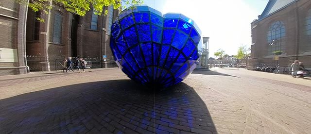 360°-VR-Panorama Blue heart of Delft / Nieuwe Kerk in Delft