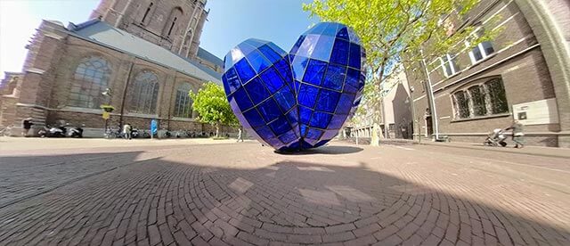 360°-VR-Panorama Blue heart of Delft / Nieuwe Kerk in Delft