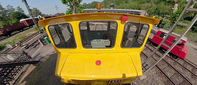 360°-VR-Panorama Akkuschleppfahrzeug ASF 61 "Emma" im Eisenbahnmuseum Bochum