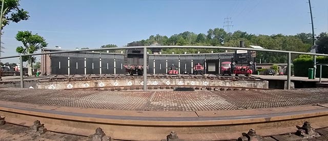 360°-VR-Panorama Drehbühne im Eisenbahnmuseum Bochum