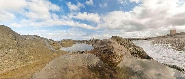 360°-VR-Panorama La costa en la Promenada Maritim de Jávea/Xàbia