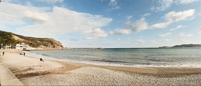 360°-VR-Panorama Playa de La Grava Strand de Jávea/Xàbia