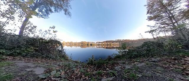 360°-Panorama im Vogelschutzgebiet Heisinger Bogen am Baldeneysee Essen mit Blick auf Hardenbergufer