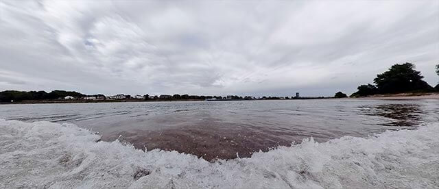 360°-VR-Panorama Am Rheinufer in Köln