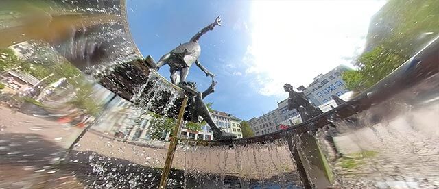 360°-Panorama vom Kortum-Brunnen in Bochum