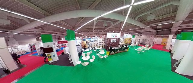 360°-VR-Panorama während einer Messe in der Westfalenhalle Dortmund