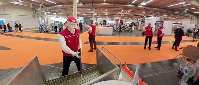 360°-VR-Panorama während einer Messe in der Westfalenhalle Dortmund