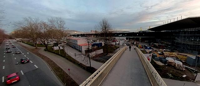 360°-VR-Panorama der Brücke zur Westfalenhalle Dortmund