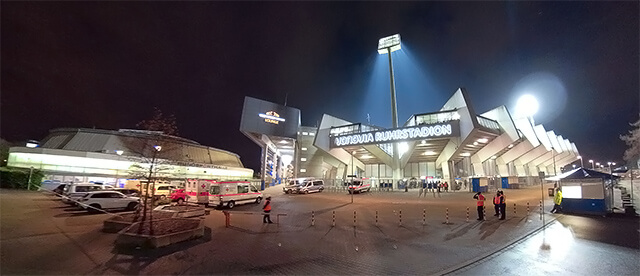 360°-Rundum-Blick am Ruhrstadion Bochum / Ottokar-Wüst-Platz
