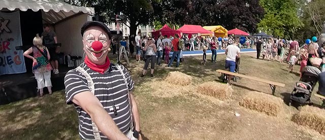 360°-VR-Panorama Clown Zimbo beim Stadtparkfest im Stadtpark Bochum