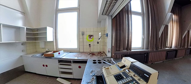 360°-VR-Panorama Kantine Telekom-Block Bochum