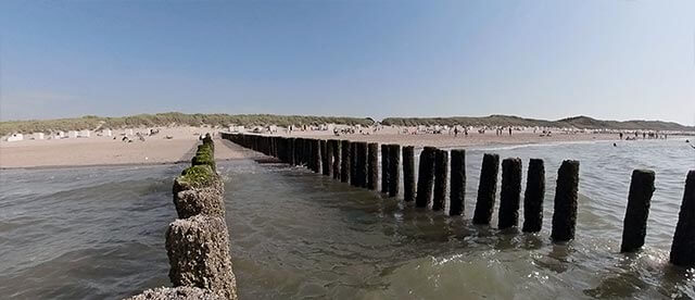 360°-VR-Panorama Domburg strand in Zeeland (NL)
