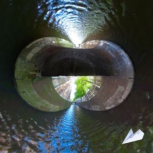 Bartholomeusbrug, Oude Kerk, Little Planet - 360°-Fotografie