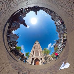 Hugo Grotius Standbeeld, Hugo de Groot ,Little Planet - 360°-Fotografie