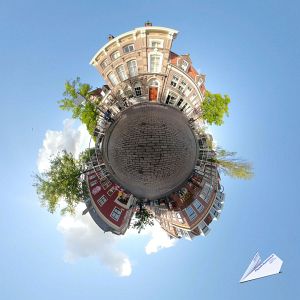 Lakenverwersbrug / Verwersgracht ,Little Planet - 360°-Fotografie