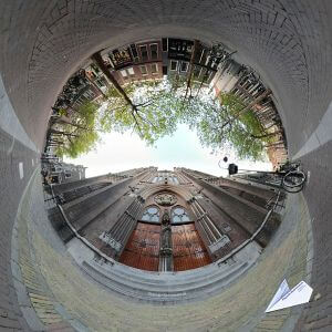 Maria van Jesse Kerk ,Little Planet - 360°-Fotografie