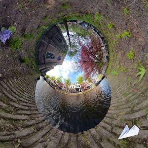 Vrouwenregt Schout van der Meerbrug ,Little Planet - 360°-Fotografie