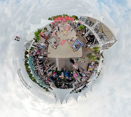 Das Zeltfestival Ruhr als Little Planet - 360°-Fotografie