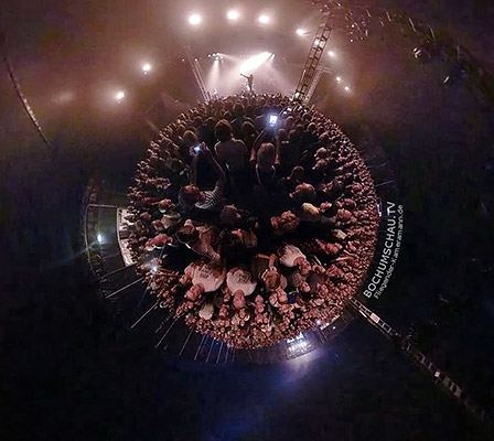 Das Zeltfestival Ruhr als Little Planet - 360°-Fotografie