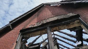 Foto mit Drohne: Luftaufnahmen Brandinspektion Drohne Brandschaden