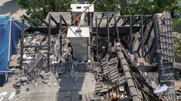 Foto mit Drohne: Luftaufnahmen Brandinspektion Drohne Brandschaden
