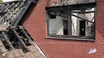 Foto mit Drohne: Luftaufnahmen Brandinspektion Drohne Brandschaden