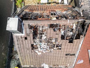 Foto mit Drohne: Luftaufnahmen Brandinspektion Drohne Brandschaden
