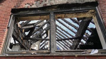 Foto mit Drohne: Luftaufnahmen Brandinspektion Drohne Brandschaden