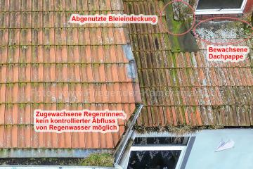Foto mit Drohne: Dachinspektion mit Drohne in NRW - Luftaufnahmen für Dachkontrolle, effizient, sicher und kostensparend