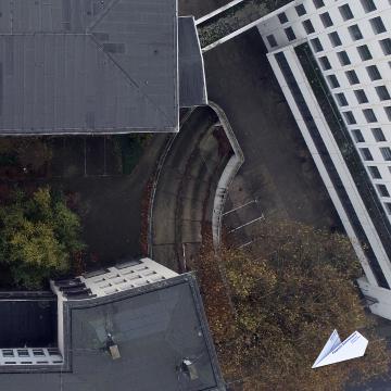 Luftaufnahmen vom Landgericht / Amtsgericht Bochum mit Drohne