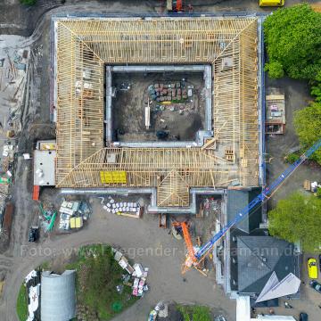 Luftaufnahmen der Umbauarbeiten am Lennershof in Bochum-Querenburg