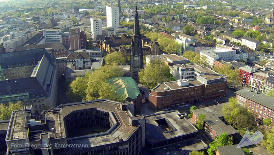 Luftbilder / Luftaufnahmen "Bochum Rathaus, VHS, Appolonia-Pfaus-Park" Luftbilder / Luftaufnahmen "Bochum Rathaus, VHS, Appolonia-Pfaus-Park"