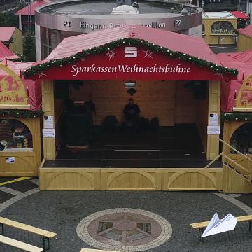 Luftaufnahmen vom Weihnachtsmarkt Bochum mit Drohne
