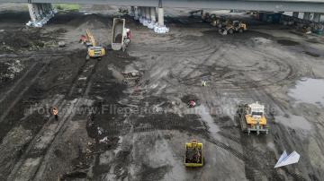 Foto mit Drohne: Luftaufnahmen mit Drohne von der Baustelle am Dortmunder Hafen