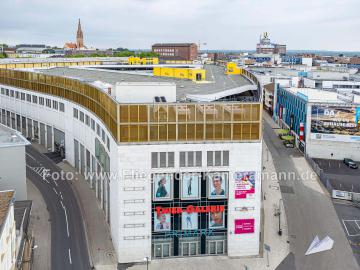 Foto mit Drohne: Luftaufnahme der Thier-Galerie Dortmund mit Parkdeck und Innenstadt