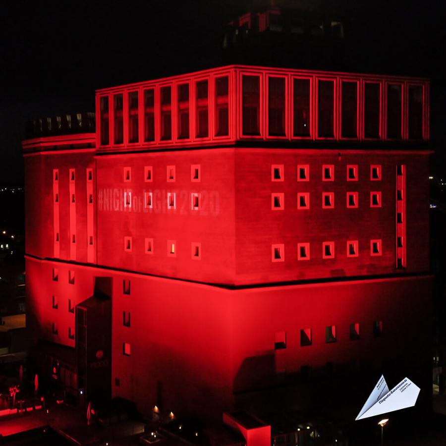 Luftaufnahmen mit Drohne bei der "Night of Light" am Dortmunder U