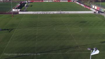 Foto mit Drohne: Drohnenaufnahme vom Arena-Sportpark in Düsseldorf