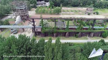 Foto mit Drohne: Kameradrohne im Landschaftspark Duisburg-Nord für hochauflösende Luftbilder und Luftaufnahmen (Fotos und Videos)