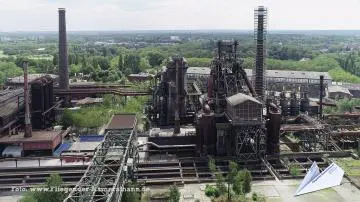 Foto mit Drohne: Kameradrohne im Landschaftspark Duisburg-Nord für hochauflösende Luftbilder und Luftaufnahmen (Fotos und Videos)