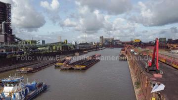 Foto mit Drohne: Luftaufnahmen mit Drohne für eine Filmproduktion über "klimaneutrale Stahlproduktion" von thyssenkrupp Steel in Duisburg
