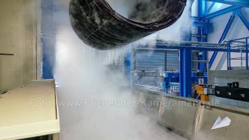 Foto mit Drohne: Drohnenflug in Industrieanlagen in Essen – Hochwertige Drohnenaufnahmen für Unternehmen