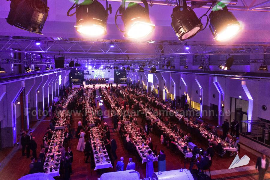 Luftaufnahmen mit Drohne bei Event in der Grand Hall Zollverein