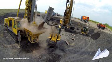 Foto mit Drohne: Kameradrohne Baustelle Nähe Haltern für hochauflösende Luftbilder und Luftaufnahmen